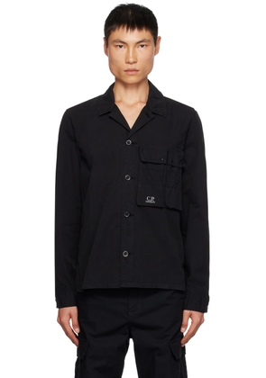 C.P. Company Black Garment-Dyed Shirt
