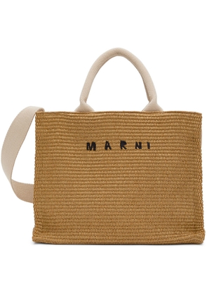Marni Brown East West Shopping Tote