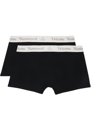 Vivienne Westwood Two-Pack Black Logo Boxers
