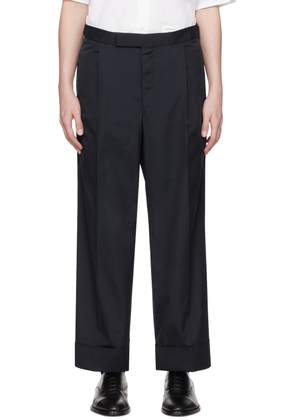 Thom Browne Navy Tricolor Cuff Trousers