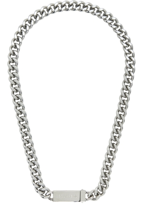 Dsquared2 Silver Couch Talks Chained Choker Necklace