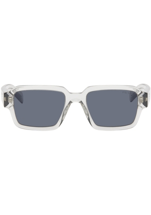 Prada Eyewear Gray Logo Sunglasses