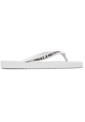 Versace Jeans Couture White Garland Sun Sandals