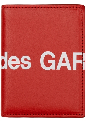 COMME des GARÇONS WALLETS Red Huge Logo Wallet
