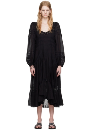 Isabel Marant Etoile Black Melia Midi Dress