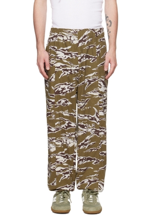 South2 West8 Khaki Camouflage Trousers