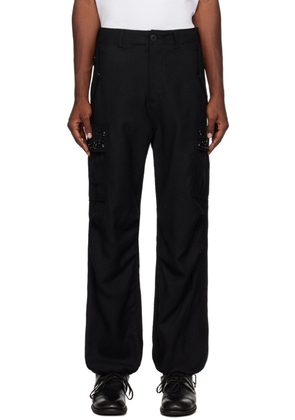 UNDERCOVER Black Brushed Cargo Pants