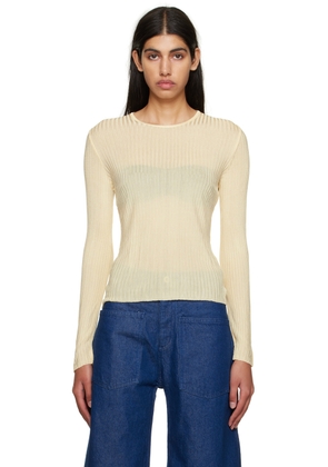 Marques Almeida Beige Fitted Sweater