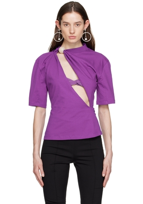 JACQUEMUS Purple 'Le T-Shirt Perola' T-Shirt
