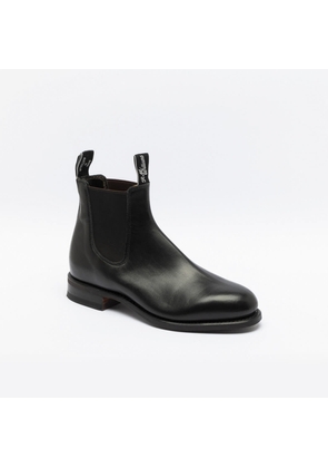 R.m.williams Comfort Turnout Black Yearling Leather Chelsea Boot