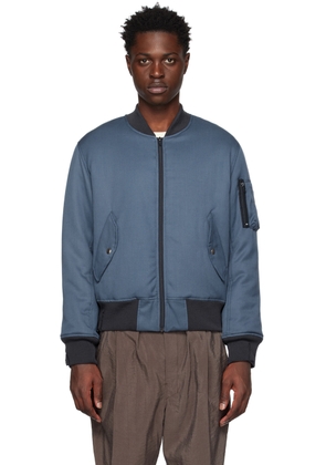 Magliano Blue Printed Reversible Bomber Jacket