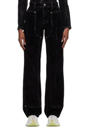 Stella McCartney Black Flocked Jeans