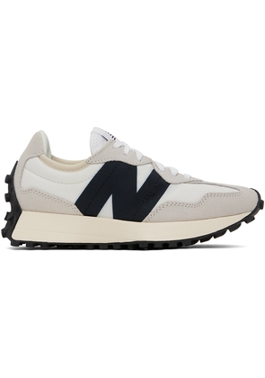 New Balance Taupe & Off-White 327 Sneakers