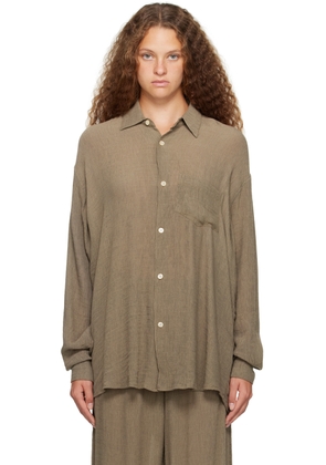 OUR LEGACY Taupe Initial Shirt