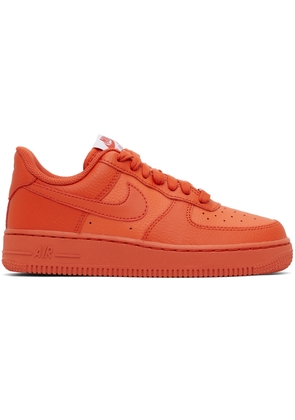 Nike Orange Air Force 1 '07 Sneakers