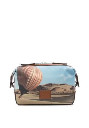 Stripe Balloon-print wash bag - U PRINTED