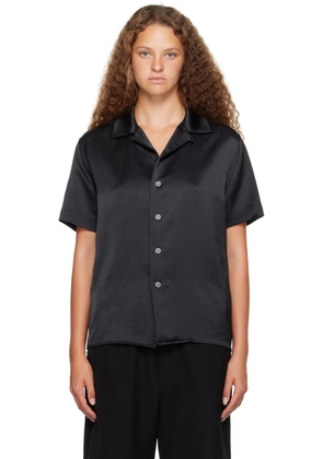 MM6 Maison Margiela Black Crinkled Shirt