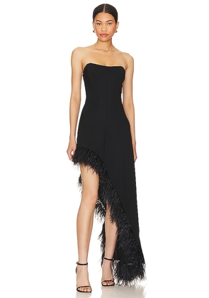 Amanda Uprichard X Revolve Kenda Gown in Black. Size S, XL, XS.