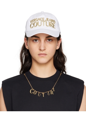 Versace Jeans Couture White Logo Cap
