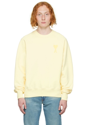 AMI Paris Yellow Ami de Caur Sweatshirt