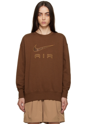 Nike Brown Embroidered Sweatshirt