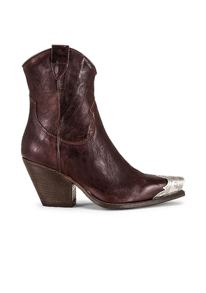 Free People Brayden Western Boot in Chocolate. Size 37.5, 38.5, 39, 39.5.