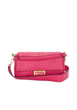 FWRD Renew Fendi Mama Baguette Shoulder Bag in Pink.