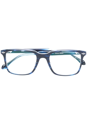 Matsuda square frame glasses - Blue