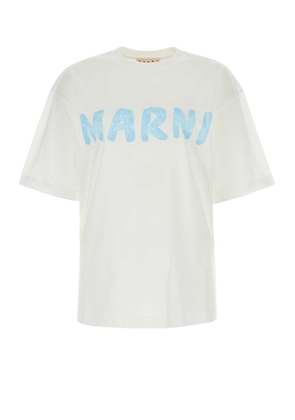 Marni White Cotton Oversize T-Shirt