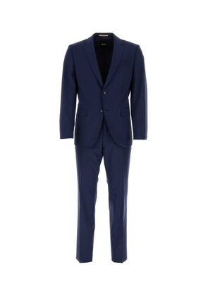 Hugo Boss Blue Stretch Wool Suit