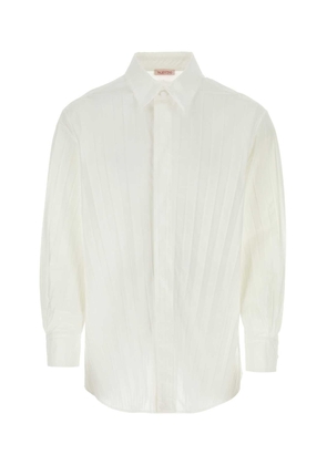 Valentino Garavani White Tech Nylon Oversize Shirt