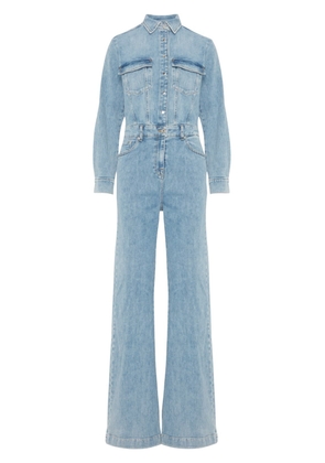 7 For All Mankind Luxe Jumpsuit Morning Sky