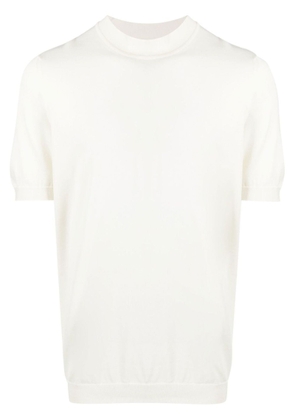 Drumohr White Cotton T-Shirt