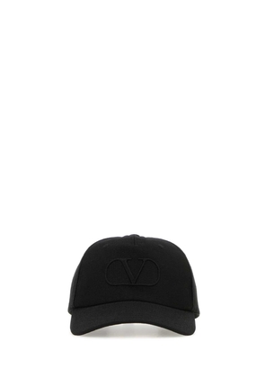 Valentino Garavani Black Wool Blend Baseball Cap