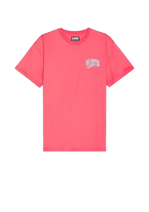 Billionaire Boys Club Small Arch Tee in Red. Size M, S, XL/1X.