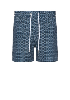 Frescobol Carioca Sport Micro Ipanema Camada Print Swim Shorts in Blue. Size M, S, XL/1X.