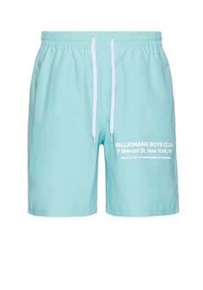 Billionaire Boys Club Mercer Shorts in Baby Blue. Size M, XL/1X.