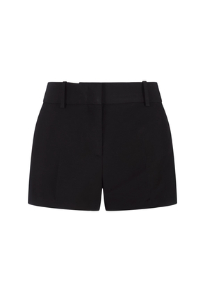 Ermanno Scervino Black Linen Blend Tailored Shorts