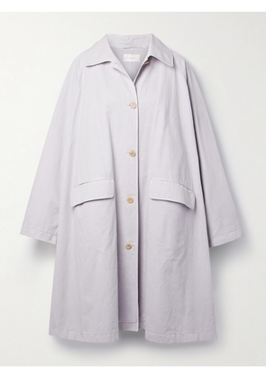 The Row - Garth Oversized Cotton And Linen-blend Coat - Gray - x small,small
