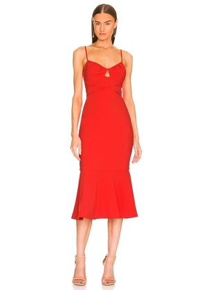 LIKELY Kiki Dress in Red. Size 8.