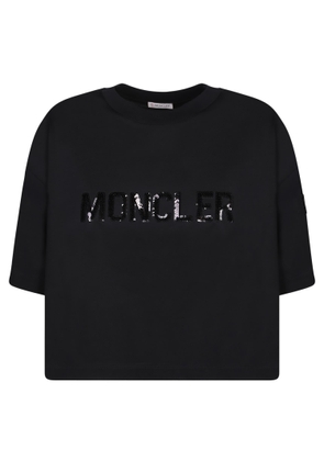 Moncler Black Cotton Oversize T-Shirt