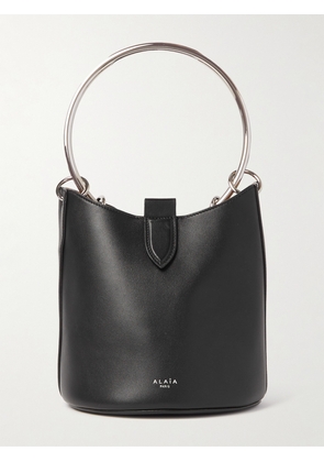 Alaïa - Ring Leather Bucket Bag - Black - One size