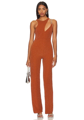 Lovers and Friends Kiki Jumpsuit in Burnt Orange. Size XS.