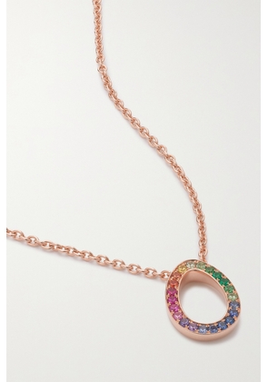 Fabergé - Colours Of Love 18-karat Rose Gold Multi-stone Necklace - One size