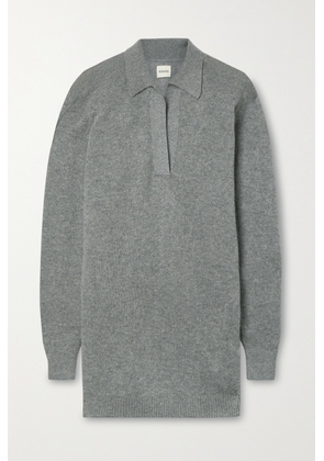 KHAITE - Jo Oversized Cashmere-blend Sweater - Gray - x small,small,medium,large,x large