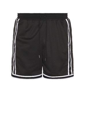 JOHN ELLIOTT Vintage Varsity Shorts in Black. Size XL/1X.