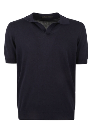 Tagliatore Button-Less Placket Polo Shirt