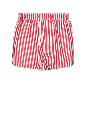 Runaway The Label Neo Boardshort in Red. Size M, XL/1X.