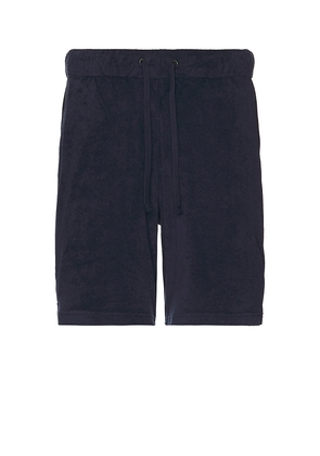 onia Towel Terry Pull-on Short in Navy. Size M, S, XL/1X.