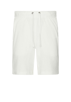 onia Towel Terry Pull-on Short in White. Size M, S, XL/1X.